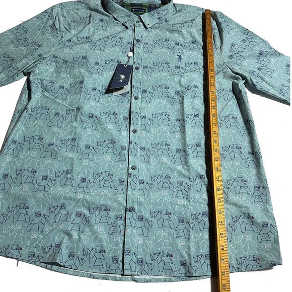 William Murray Scotch Blend Button Down Shirt Carolina Blue Scottie Size XXL NWT - Picture 11 of 14